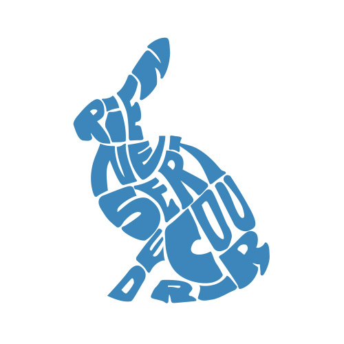 Caligramme Bleu ciel