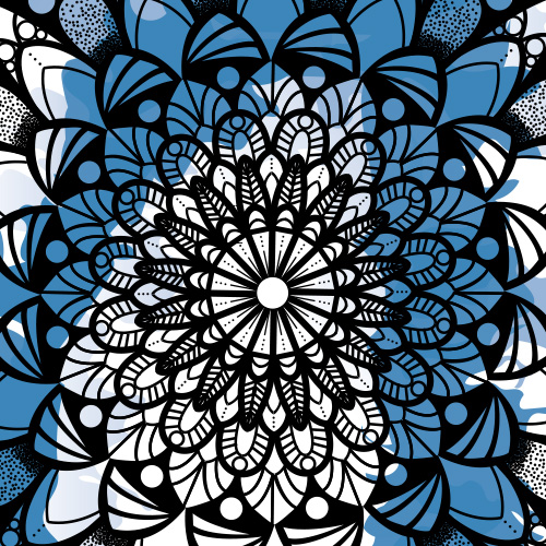 Mandala Bleu ciel
