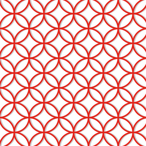 Rosace Rouge pivoine